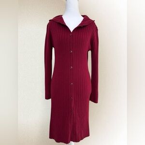 Blue Asphalt Red Ribbed Knitwear